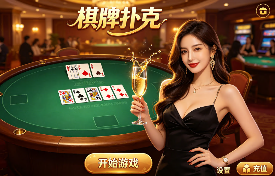 亲友棋牌聚会 多款扑